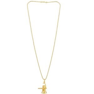 Pure Gold-Plated Shivling Pendant - Image 3