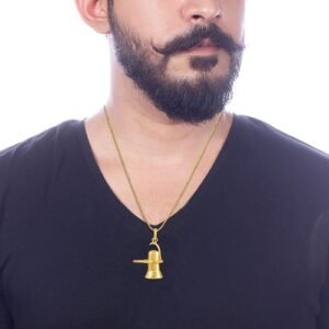 Pure Gold-Plated Shivling Pendant - Image 4